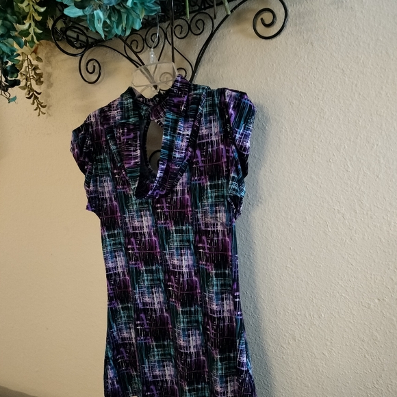 IZ Byer California Cowl Neck Gathered Blouse - Size Small - Picture 4 of 6